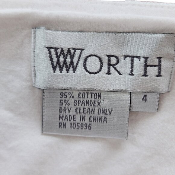 Worth White Skirt with Dressy Scalloped Detail Gorgeous 4 - Picture 7 of 7